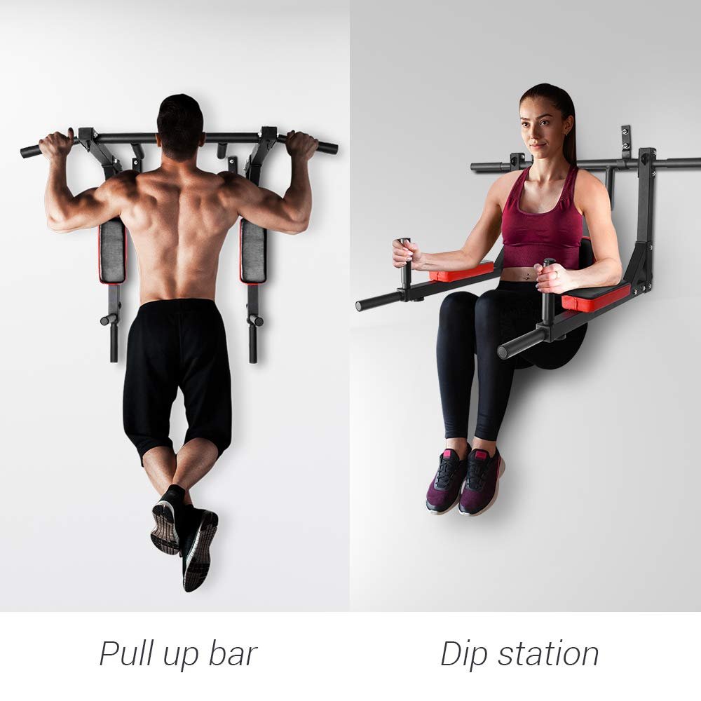 JD Fitness 2 in 1 Pull Up Bar Dips Bar jdfitnes